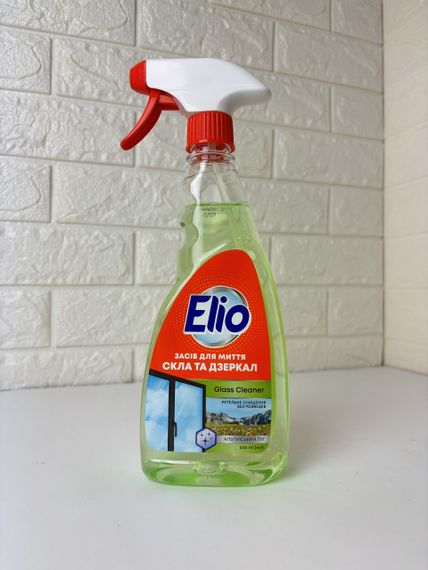 Засіб для миття скла та дзеркал ELIO Альпійський луг 0.5л