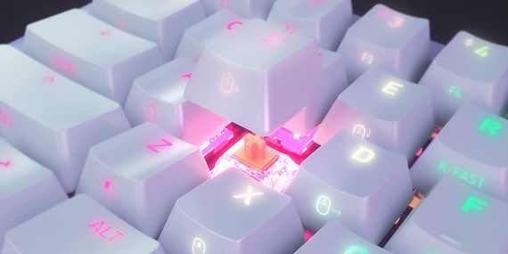 Клавіатура механічна Xtrfy K5 68Key K5-RGB-CPT-TPWHITE-R-UKR | Зображення 3