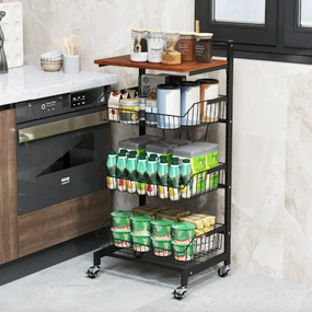 Стелаж Costway Vroda мобільний в стилі Loft