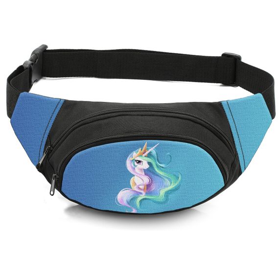 Сумка-бананка дитяча з принтом принцеса Селестія поні поясна сумка для дівчинки (4688)