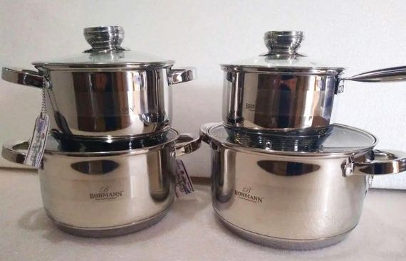 Набор кастрюль с крышками Bohmann BH 08-475 набор кухонный 8 предметов посуда для кухни | Зображення 1