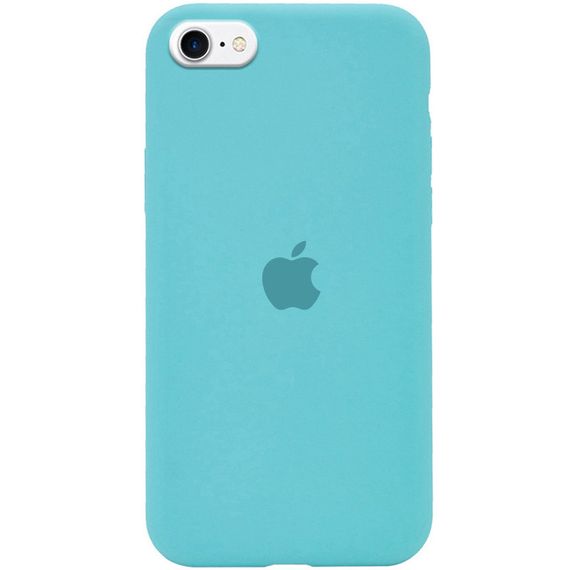 Чохол Silicone Case Full Protective (AA) для Apple iPhone SE (2020) Бірюзовий / Marine Green