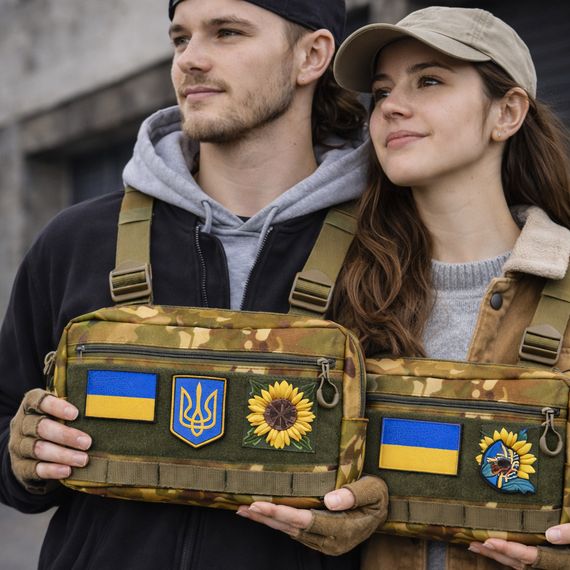 Сумка чоловіча плечова плечова чоловіча сумка, сумка слінг Тактична на груди VY-22 | Зображення 9