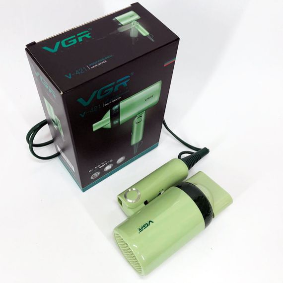 Дорожній складний фен VGR V-421 1200 Вт для сушіння укладання волосся електрофен, Фен для волосся з режимами | Зображення 6