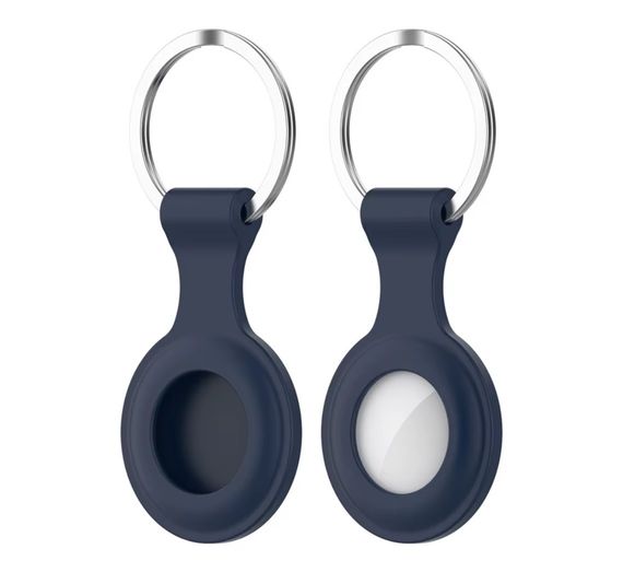 Силіконовий чохол брелок Primo SS2 для мітки трекера Apple AirTag - Dark Blue | Зображення 1