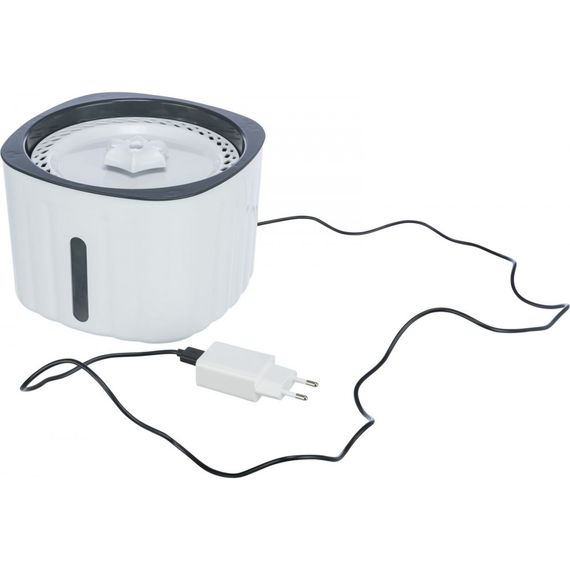 Поїлка-фонтан Trixie Flower для котів білий/сірий пластик 2 л 18,5х13х18,5 см | Зображення 4