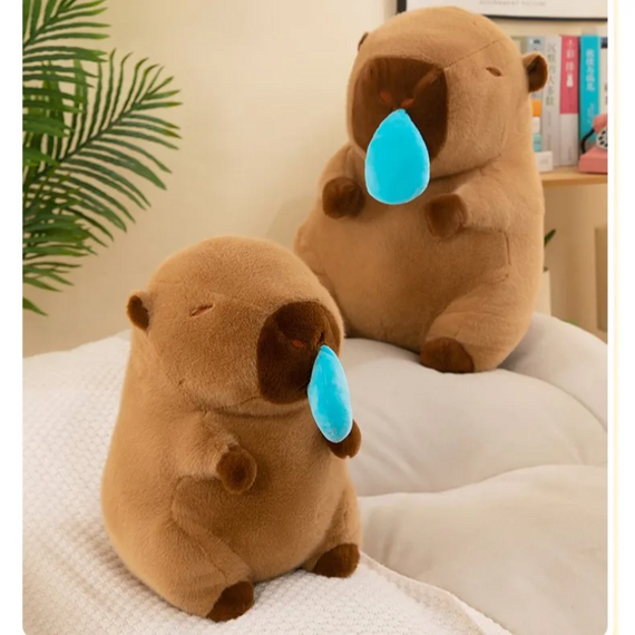 М'яка іграшка Капібара із соплею на механізмі, антистрес іграшка соплива капібара, 50 см | Зображення 5