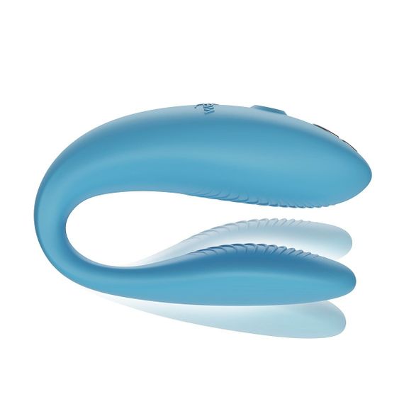 Смарт-вібратор для пар We-Vibe Sync GO Turquoise, тревел-кейс, пульт ДК | Зображення 1
