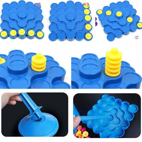 Настільна інтерактивна гра Ummi 707-30 Topple Tower Game Blue | Зображення 6