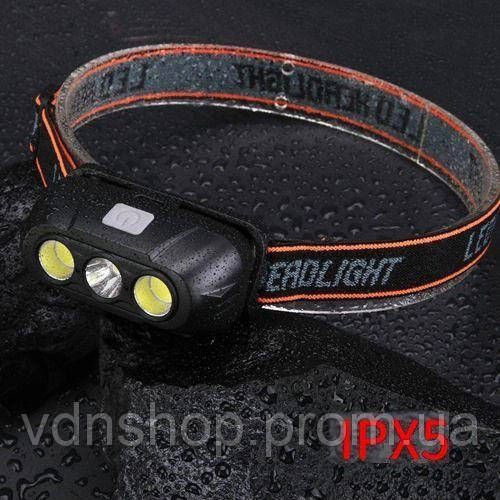 Налобний ліхтар зі зручним ремінцем для голови KX-215-LED-2COB, Налобний ліхтар з лінзою NH-99 | Зображення 3