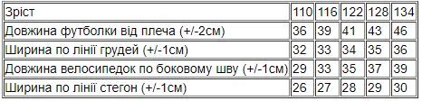 Комплект для дівчинки (футболка+велосипедки) Носи своє 128 Фіолетовий (p-11544-125712) | Зображення 2