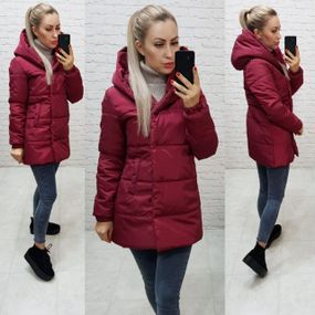 Демісезонна куртка, арт.1005 , колір бордо