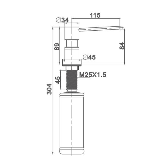 Дозатор для рідкого мила Gappo G402-9 | Зображення 3