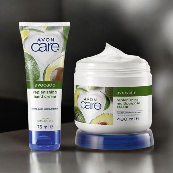 Набір 2-в-1 для тіла та рук з олією авокадо Avon Care | Крем для рук + Мультифункціональний крем 3-в-1 Обличчя/Руки/Тіло |
