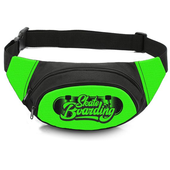 Сумка-бананка дитяча з принтом Скейтбординг поясна сумка для хлопчика (4604)