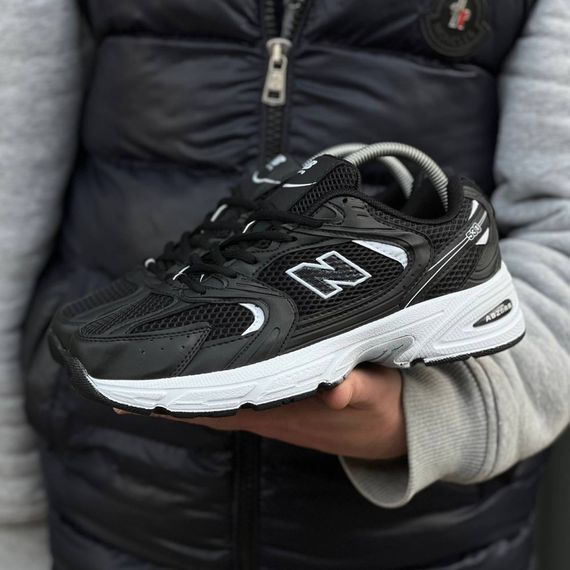 Кросівки весна-літо New Balance колір чорний/білий | Зображення 5