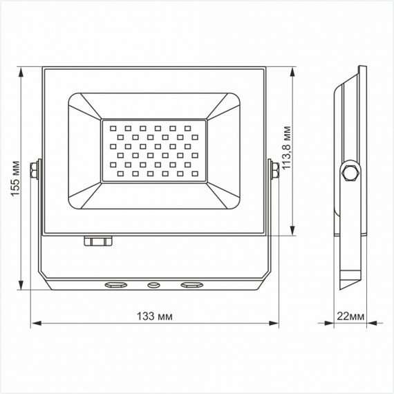 LED прожектор TITANUM TLF306 30W 6000K | Зображення 1