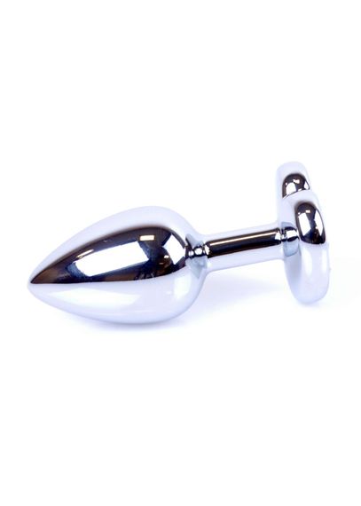 Анальна пробка - Jewellery Silver Heart Plug - Red | Зображення 5