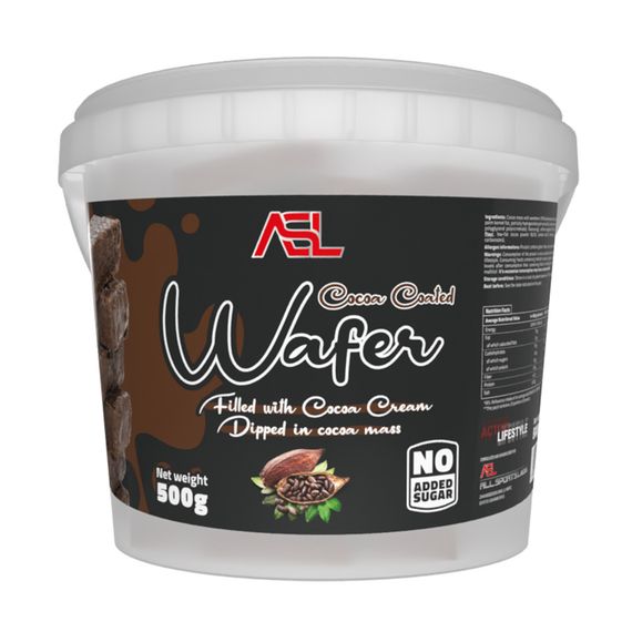 Вафлі AllSports Labs Wafer Filled with Cocoa Cream 500 gr