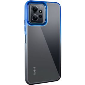 Чехол TPU+PC Fresh sip series для Xiaomi Redmi 12 Черный / Синий