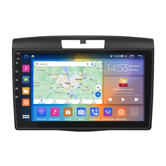 Штатна магнітола 9" Lesko для Honda CR-V IV 2011-2015 4/64Gb CarPlay 4G Wi-Fi GPS Prime 8 ядер Хонда