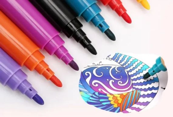 Розовый Набор для рисования в чемодане с мольбертом 208 предметов | Зображення 2