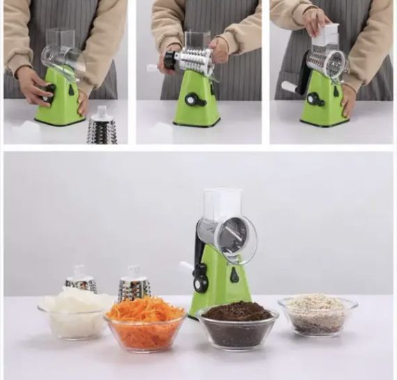 Мультислайсер Kitchen Master для овочів та фруктів | Кухонна ручна Овочерізка | Тертка слайсер | Зображення 5