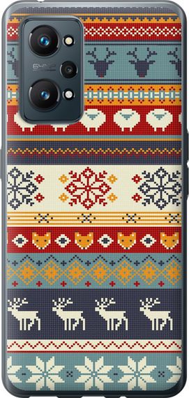 Чехол на Realme GT Neo 2 Рождественский орнамент "3303u-2489-17620"