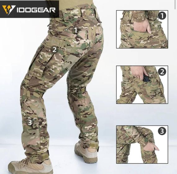 Комплект 4в 1 Бомбер Air Forces MTP + штани IDOGEAR MTP + убакс IDOGEAR MTP + взуття Esdy MTP | Зображення 9