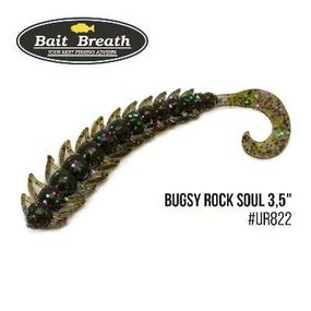 Силіконова приманка, Їстівний силікон Bait Breath BUGSY 3,5" Rock Soul (10 шт.) (Ur822 GreenPumpkin／Candy)