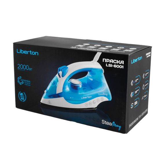 Праска Liberton LSI-6001 2000 Вт блакитна | Зображення 6