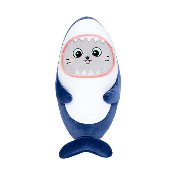 Детская мягкая игрушка "Кот в костюме акулы" K15252, размер 25 см