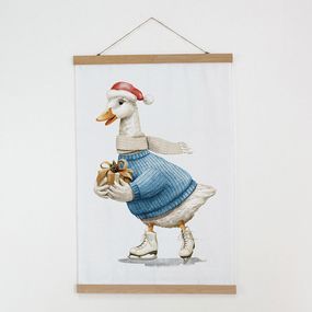 Тканинний постер на стіну Гусак із подарунком 60х93 см (TPSR_23NY009)