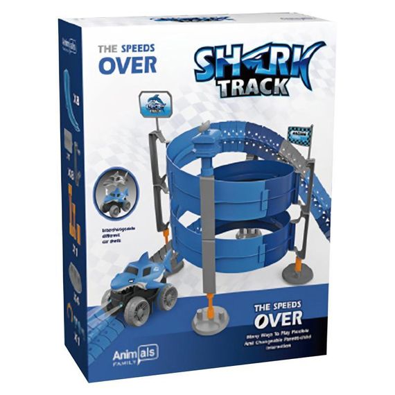 Інтерактивний трек з інерційною машинкою SHT 5510-9 Deluxe Edition Shark Trak (138pcs/1CAR) Blue | Зображення 2