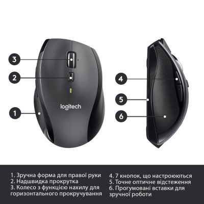 Миша Logitech Wireless Mouse M705 Silver (910-001949) | Зображення 5