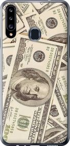 Чехол на Samsung Galaxy A20s A207F Доллары "3016u-1775-17620"