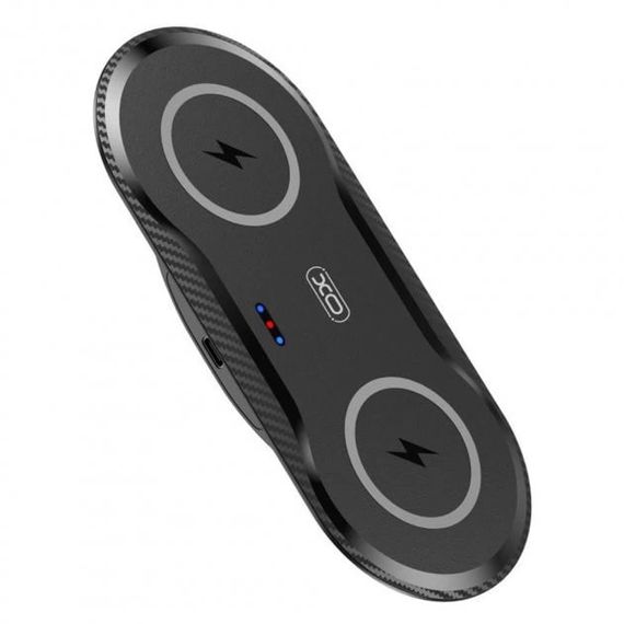 Беспроводное зарядное устройство XPRO XO WX025 20W 2 in 1 для Apple iPhone Black (ЦУ-00034038_548) | Зображення 3
