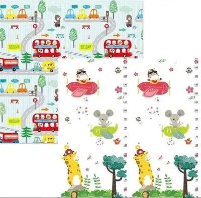 Дитячий двосторонній термо килимок 180*200 в сумці