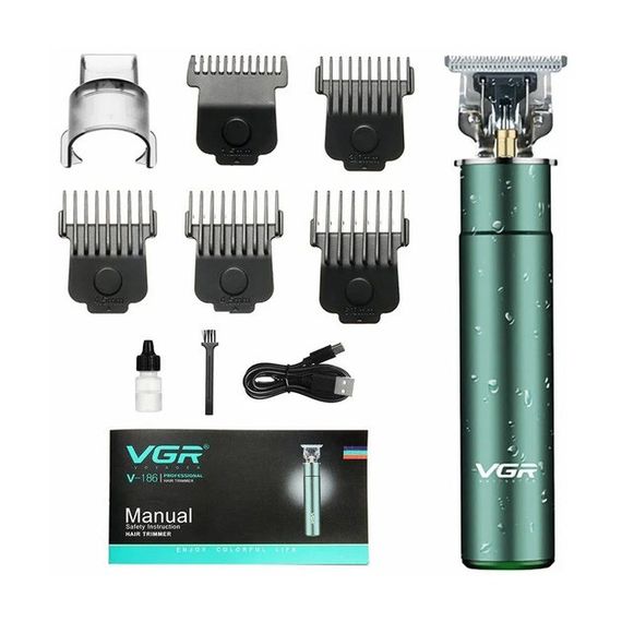 Машинка для стрижки аккумуляторная VGR V-186 триммер для волос RO-993 и бороды | Зображення 2