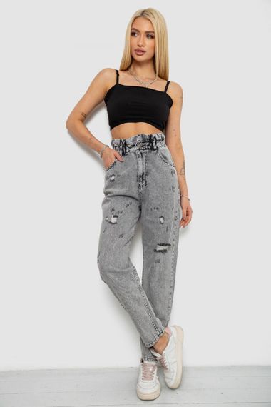 Джинси жіночі Mom-fit, колір сірий, 244R1601S20-LZ | Зображення 1
