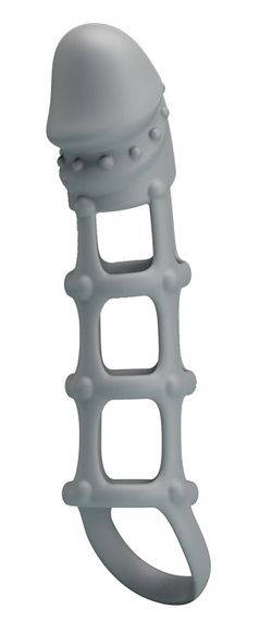 Ажурна насадка Penis Sleeve With Ball Strap, BI-026234. Sex Aura | Зображення 4