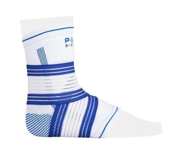 Бандажі на гомілкостоп Power System PS-6009 Ankle Support Pro Blue/White (1шт.) S/M | Зображення 6