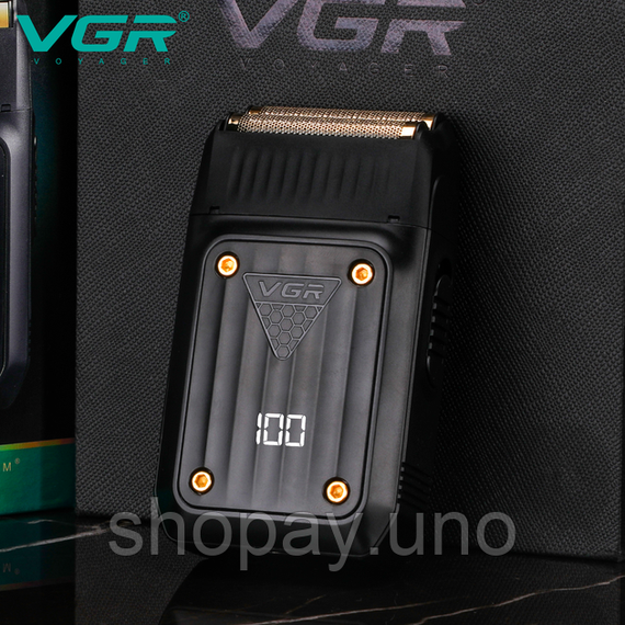 Електробритва VGR V-363 шейвер, подвійне лезо, LED дисплей | Зображення 4