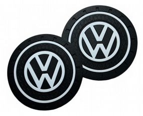 Силіконовий килимок у підсклянник із логотипом Volkswagen комплект 2 штуки