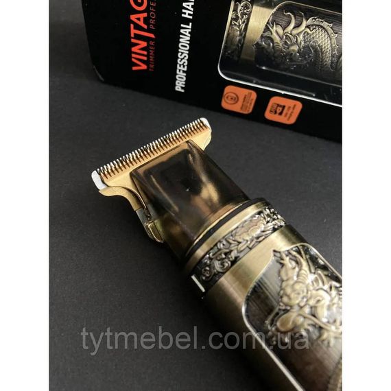 Машинка для стрижки волос головы усов и бороды USB триммер Vintage с LED дисплеем | Зображення 3