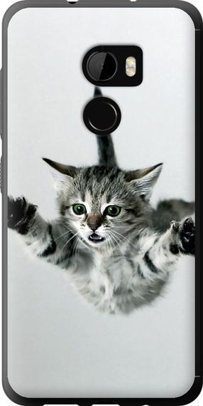 Чехол на HTC One X10 Летящий котёнок "2322u-995-17620"