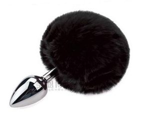 Анальна пробка з хвостом SKN-Z34 Black ( розмір XS ) sexstyle