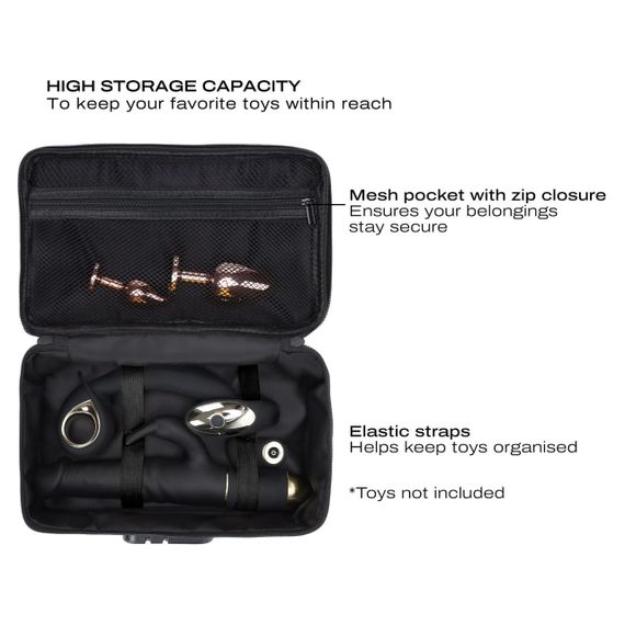 Кейс для іграшок Dorcel DISCREET BOX LUXURY GOLD, кодовий замок, 27×16×7,62 см sexstyle | Зображення 3