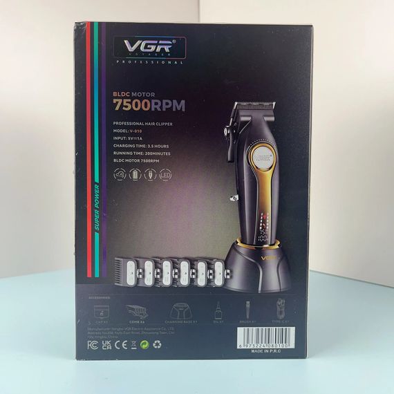 Машинка для стрижки волосся з потужним мотором VGR V-010 (45117-V-010_1371) | Зображення 1