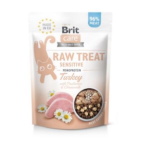 Ласощі для котів Brit Raw Treat Sensitive Freeze-dried з індичкою 100 гр